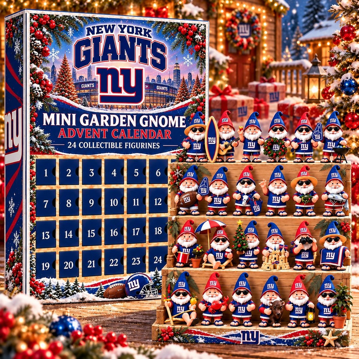 NYG x NFL Mini Garden Gnome Advent Calendar