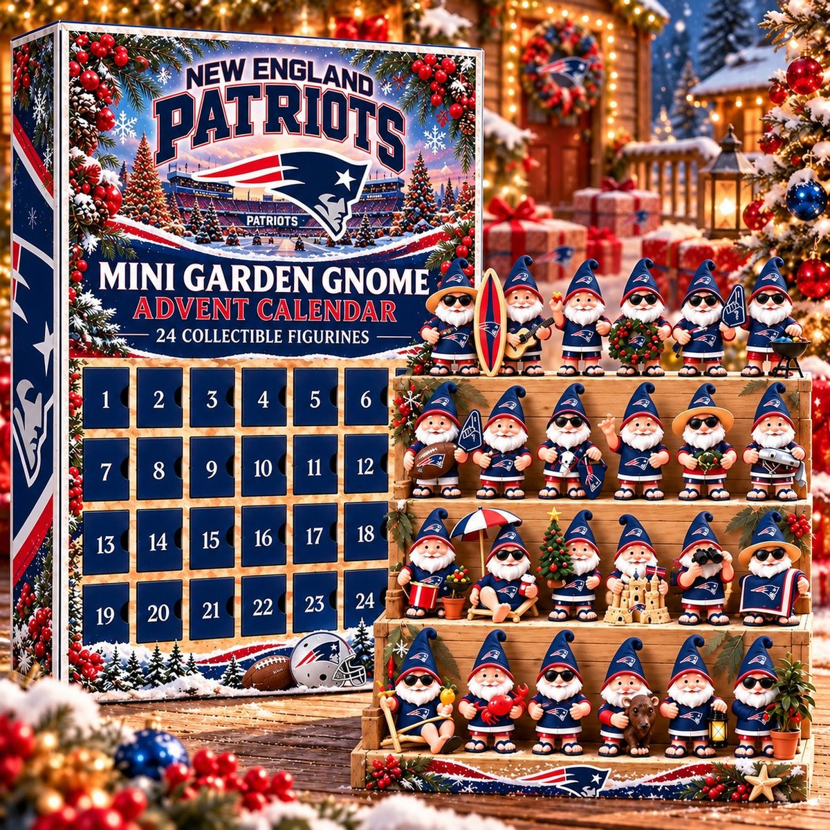 NEP x NFL Mini Garden Gnome Advent Calendar