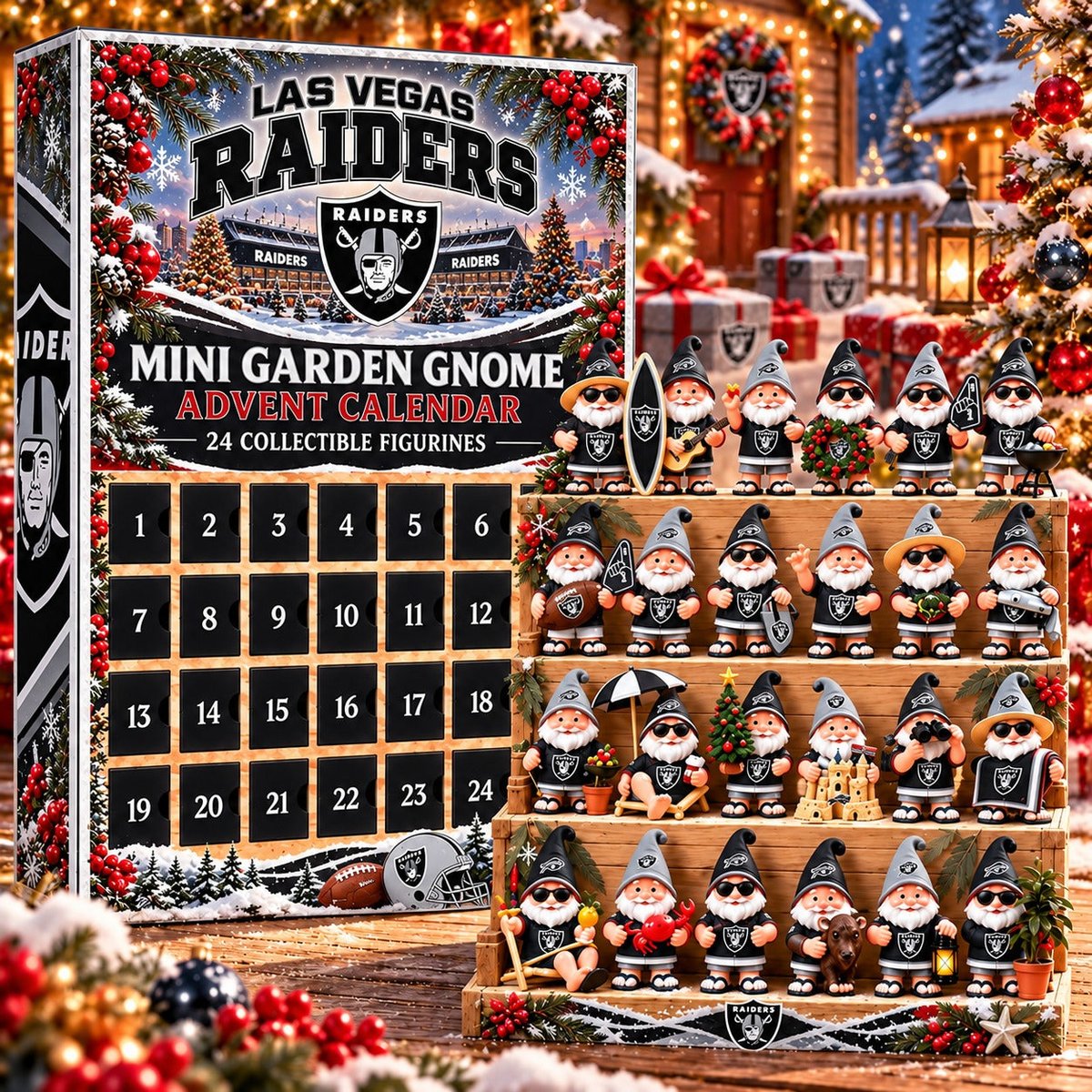 LVR x NFL Mini Garden Gnome Advent Calendar