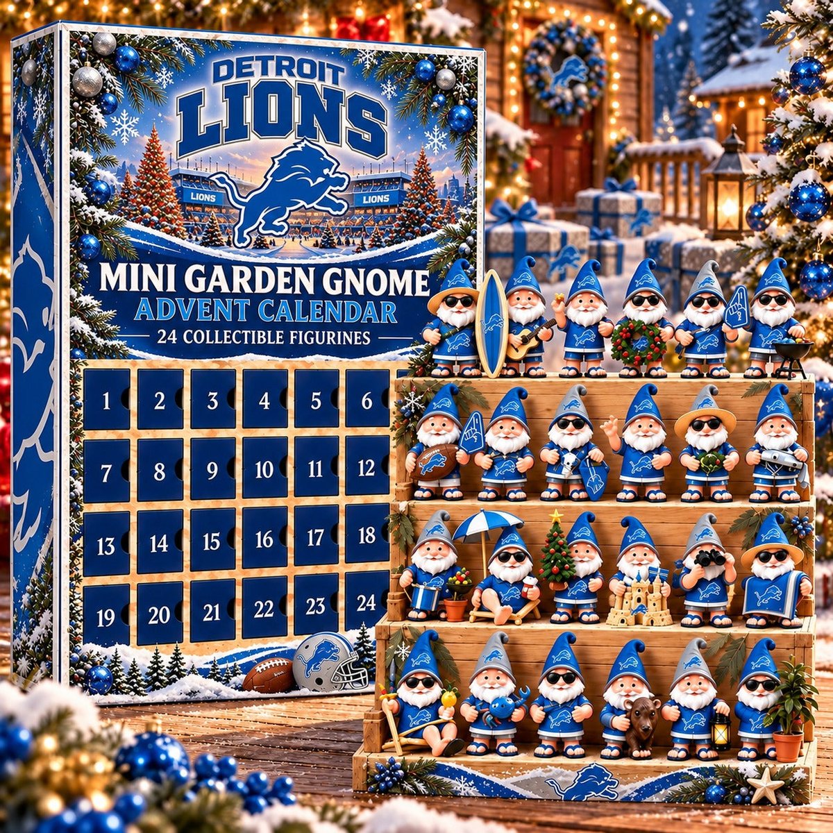 DL x NFL Mini Garden Gnome Advent Calendar