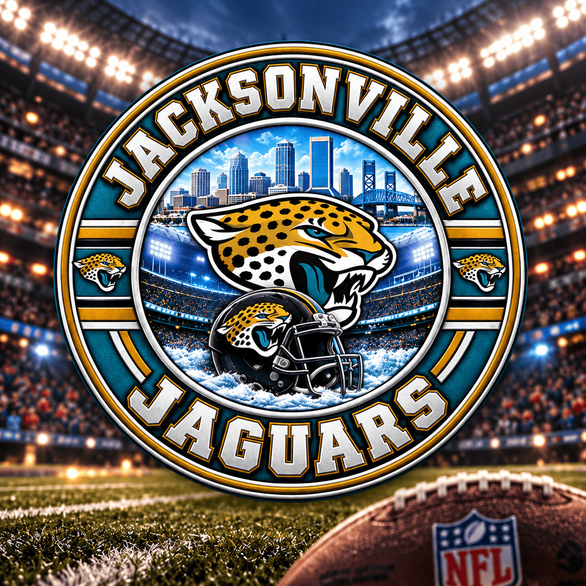 Jacksonville Jaguars NFL Football Team Collectible Coin
