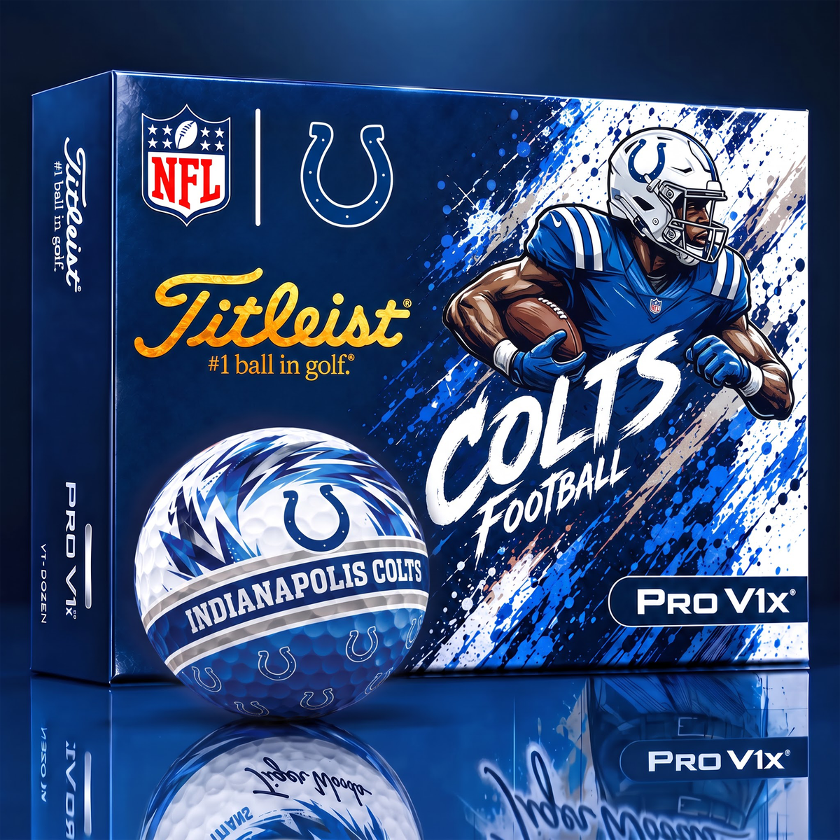 IC x Custom NFL Dynamic Paint Splatter Golf Balls