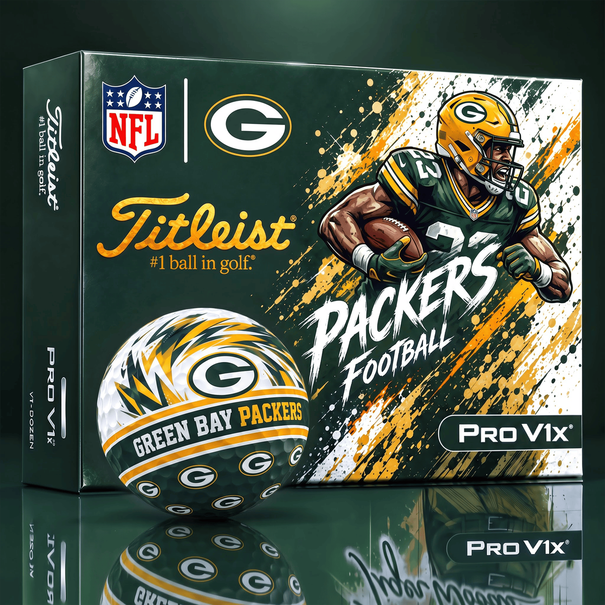 GBP x Custom NFL Dynamic Paint Splatter Golf Balls