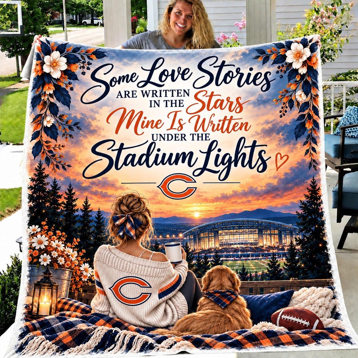 Chicago Bears Blanket Gift For Fan