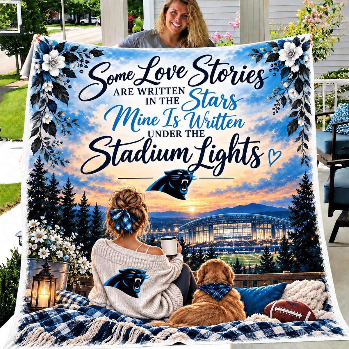 Carolina Panthers Blanket Gift For Fan