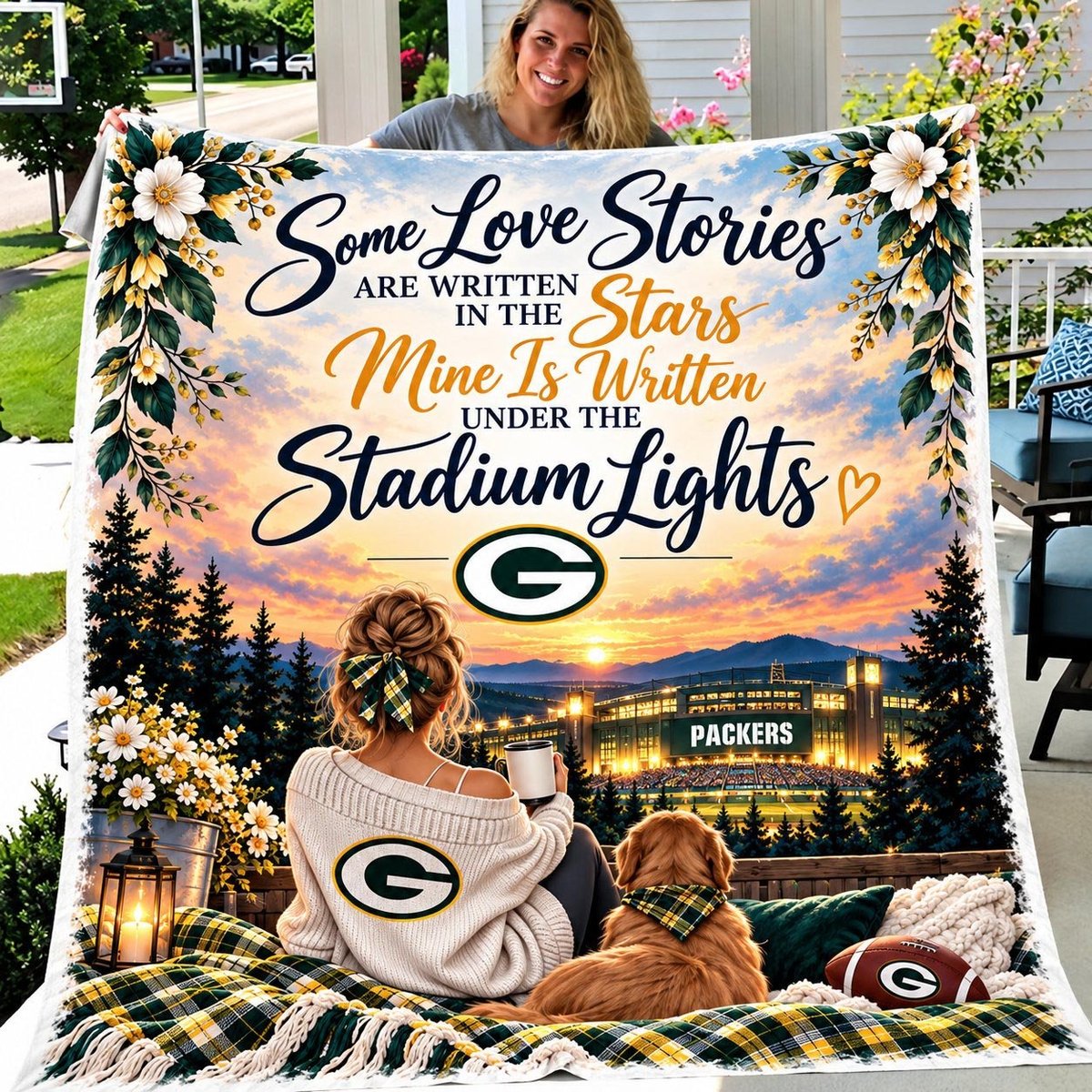 Green Bay Packers Blanket Gift For Fan