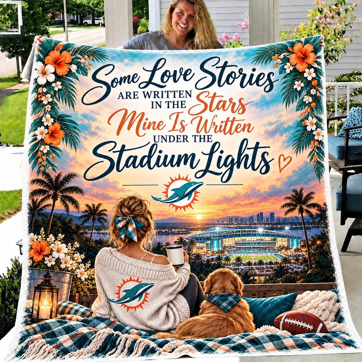 Miami Dolphins Blanket Gift For Fan