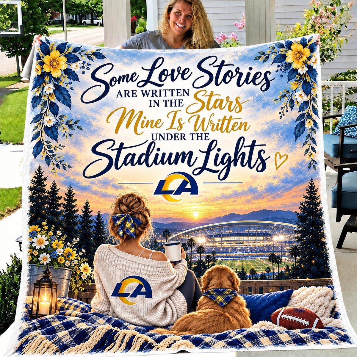 Los Angeles Rams Blanket Gift For Fan