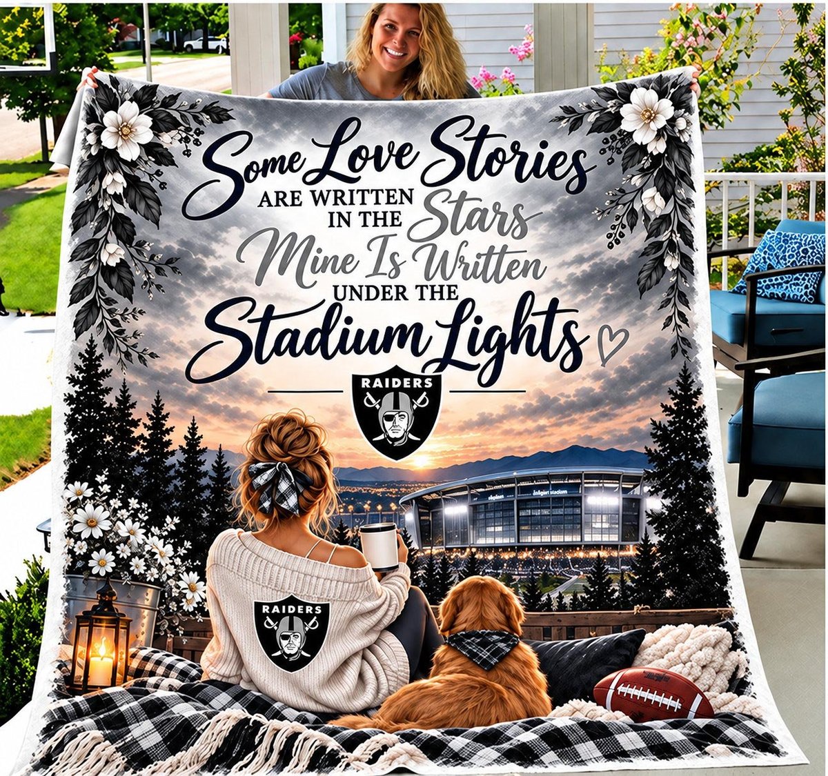 Las Vegas Raiders Blanket Gift For Fan