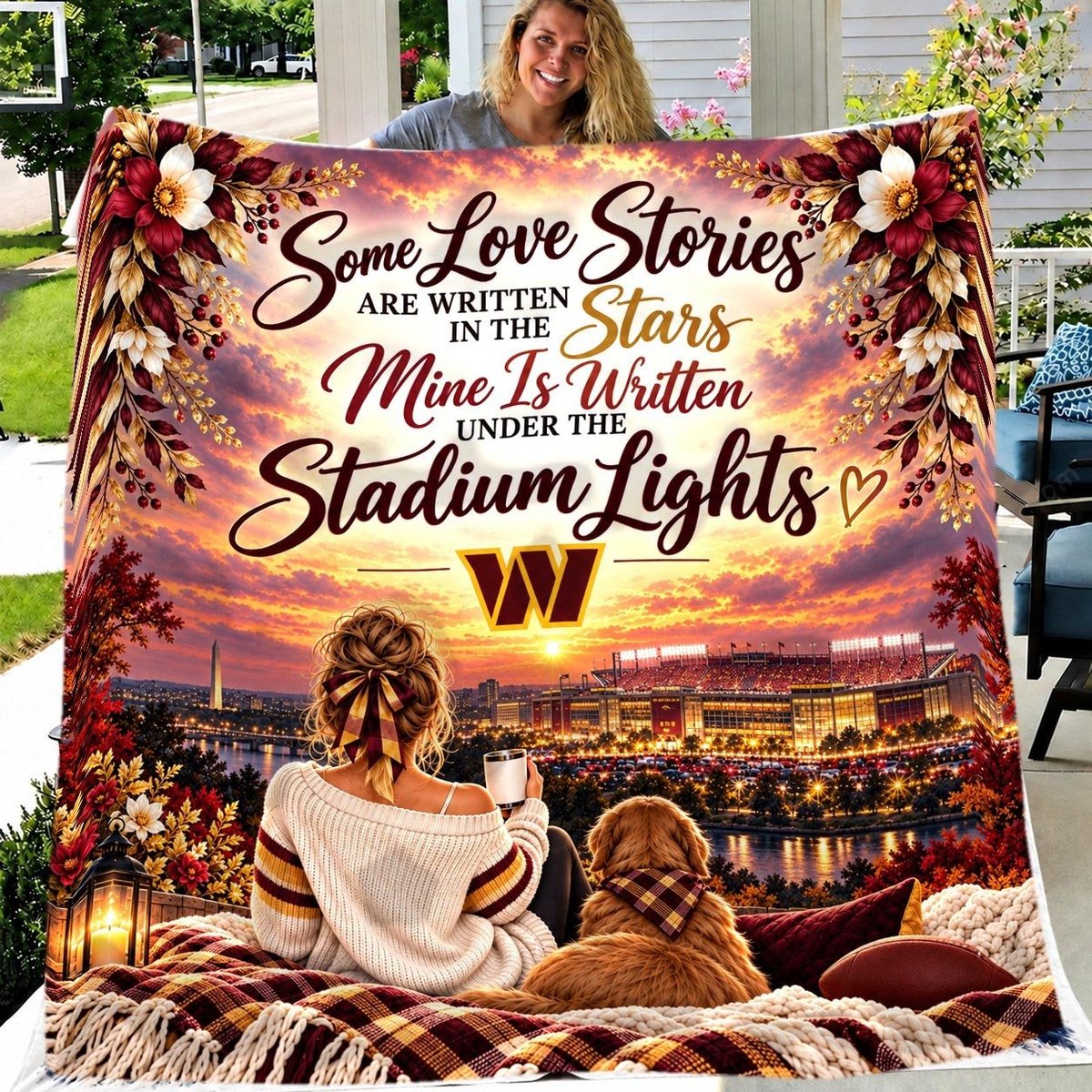 Washington Commanders Blanket Gift For Fan