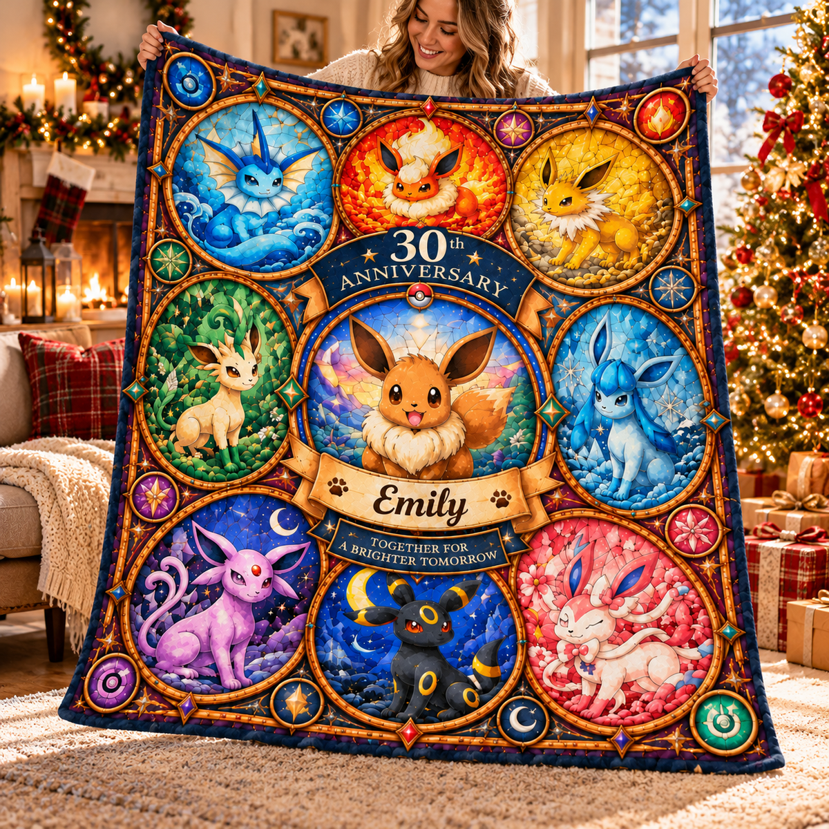 30th Anniversary Evolution Legacy Fleece Blanket - Personalized Blanket - Gift For Movie Fans