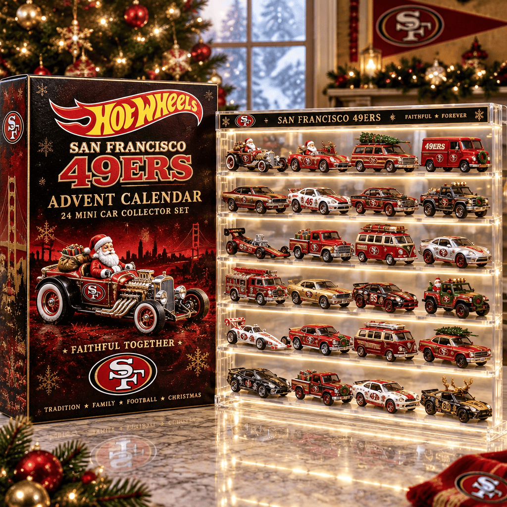 San Francisco 49ers Premium Mini Car Advent Calendar