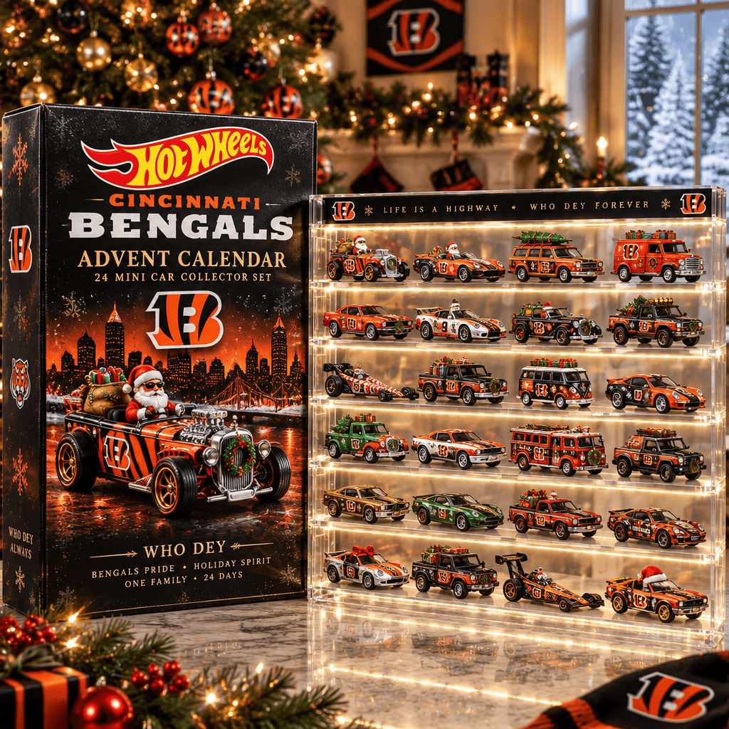 Cincinnati Bengals Premium Mini Car Advent Calendar