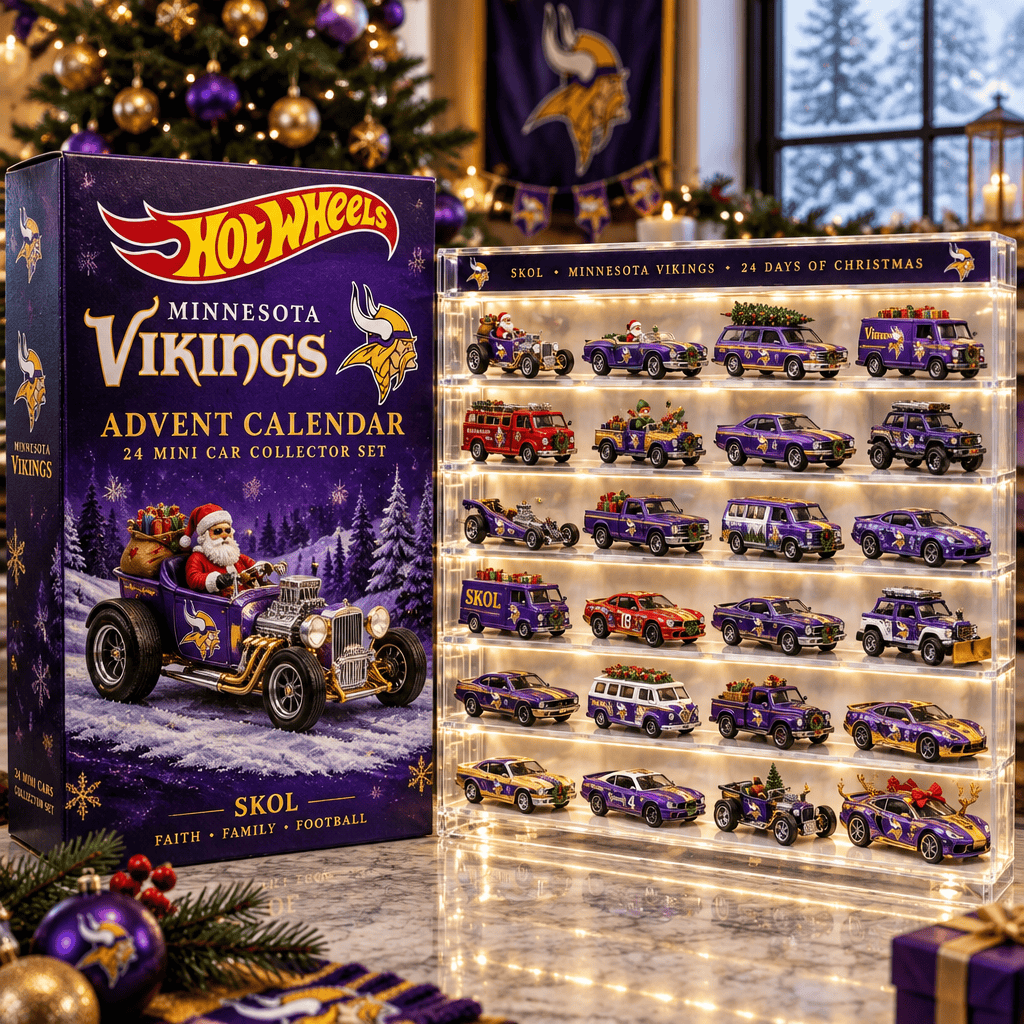 Minnesota Vikings Premium Mini Car Advent Calendar