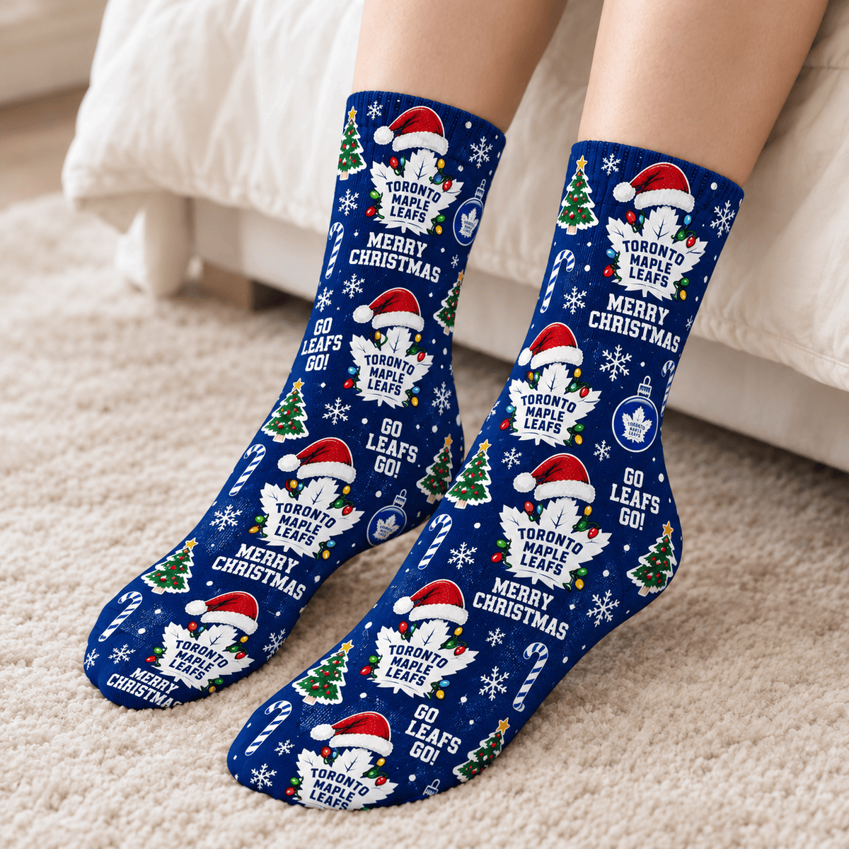 Toronto Maple Leafs NHL Christmas Socks