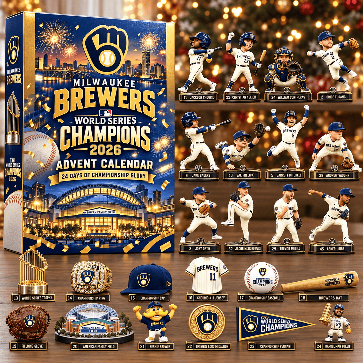 Milwaukee Brewers 2026 World Series Champions Advent Calendar