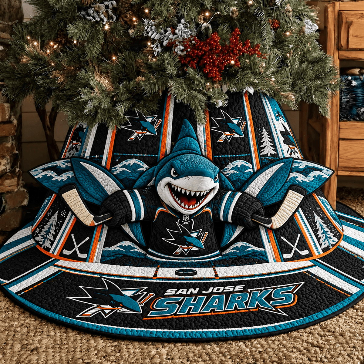 SJS x NHL Premium Tree Skirt