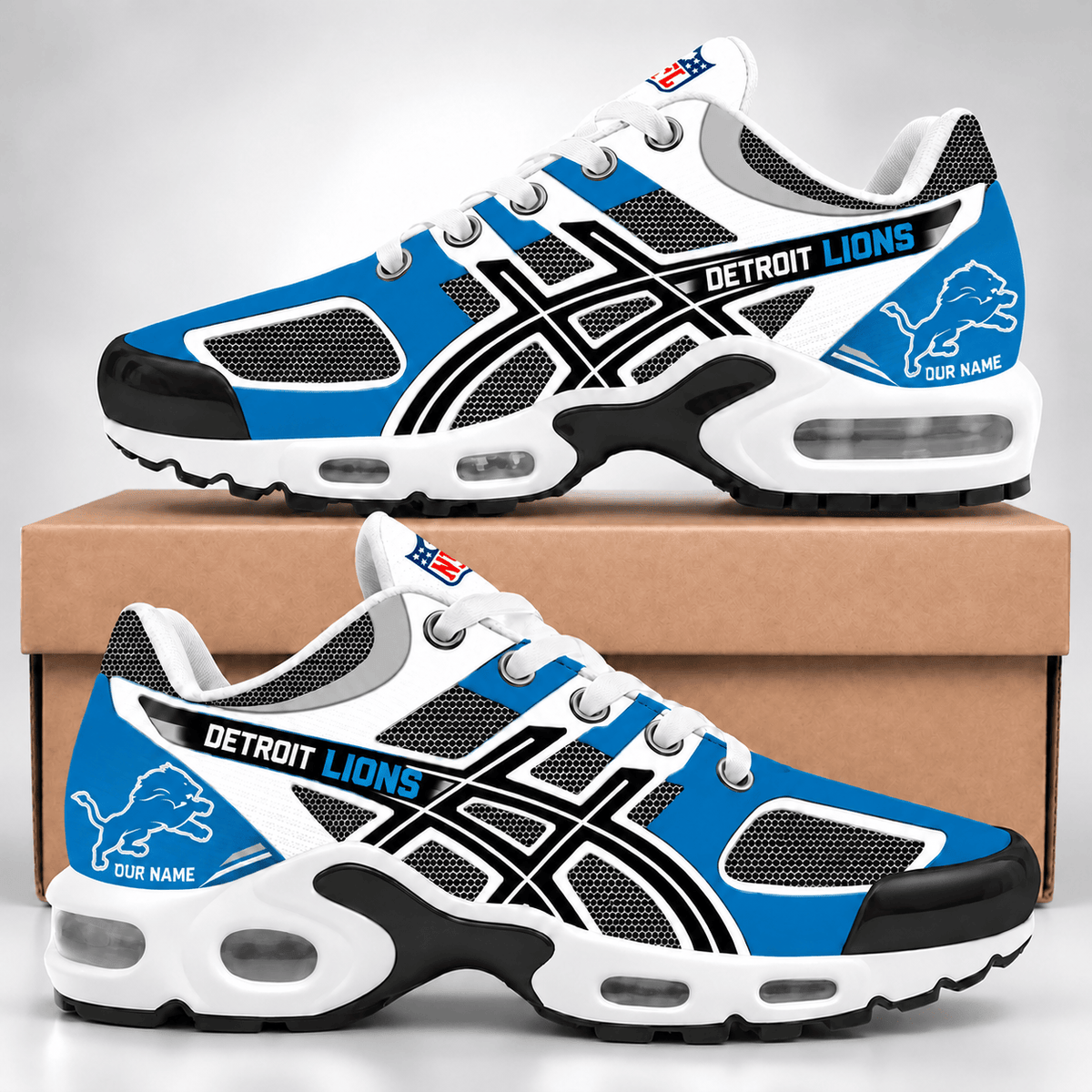 Detroit Lions NFL Personalized Team Air Max Plus Shoes