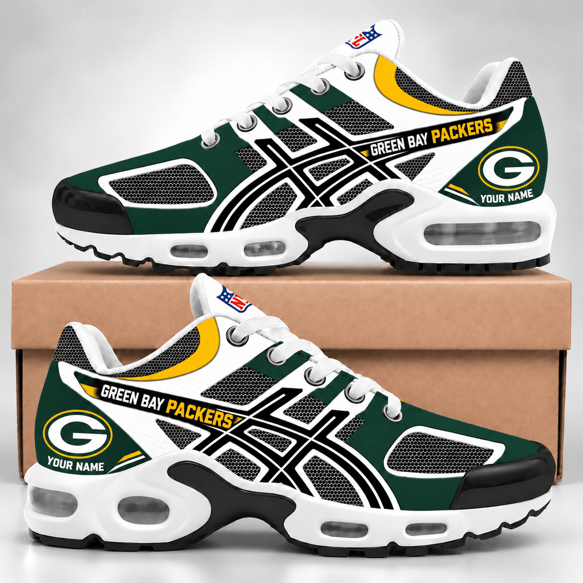 Green Bay Packers NFL Personalized Team Air Max Plus Shoes