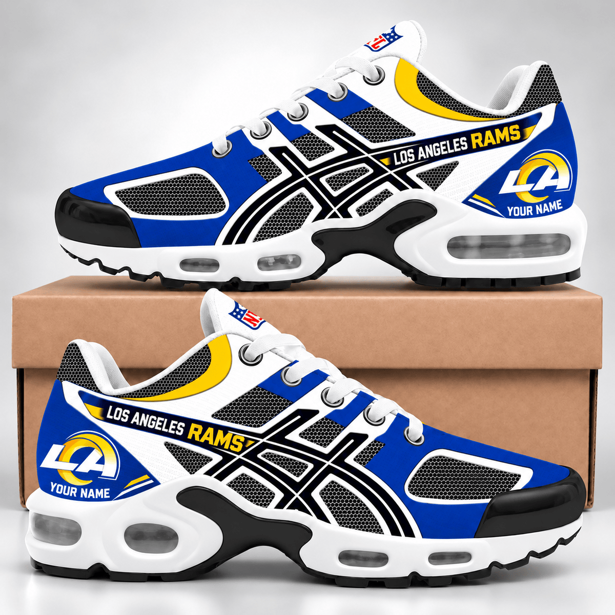 Los Angeles Rams NFL Personalized Team Air Max Plus Shoes