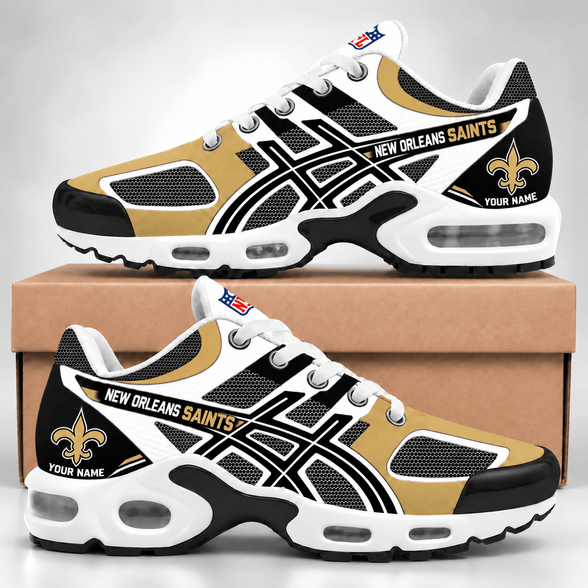 New Orleans Saints NFL Personalized Team Air Max Plus Shoes