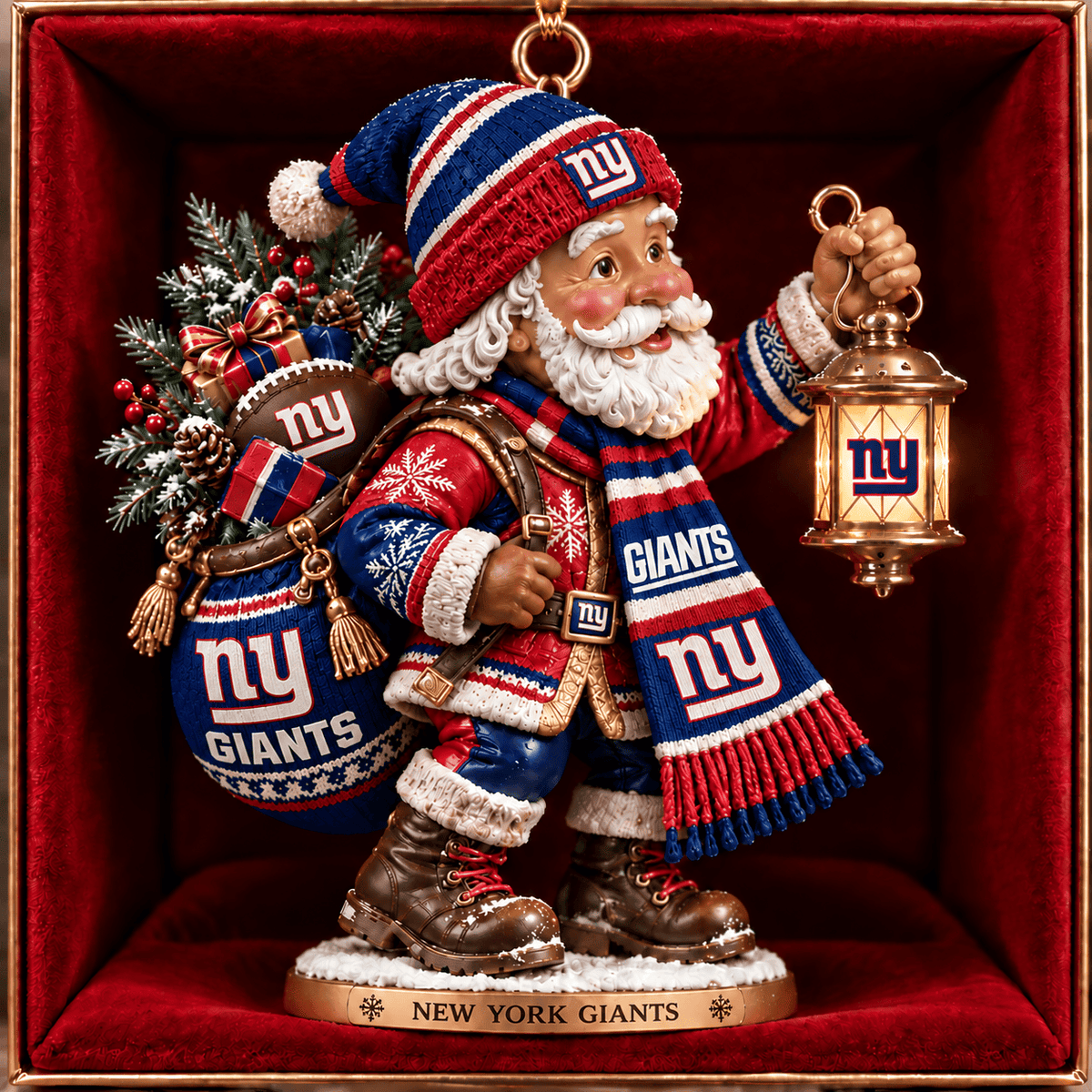 NYG x NFL Santa Claus Ornament Chrismas For Fan