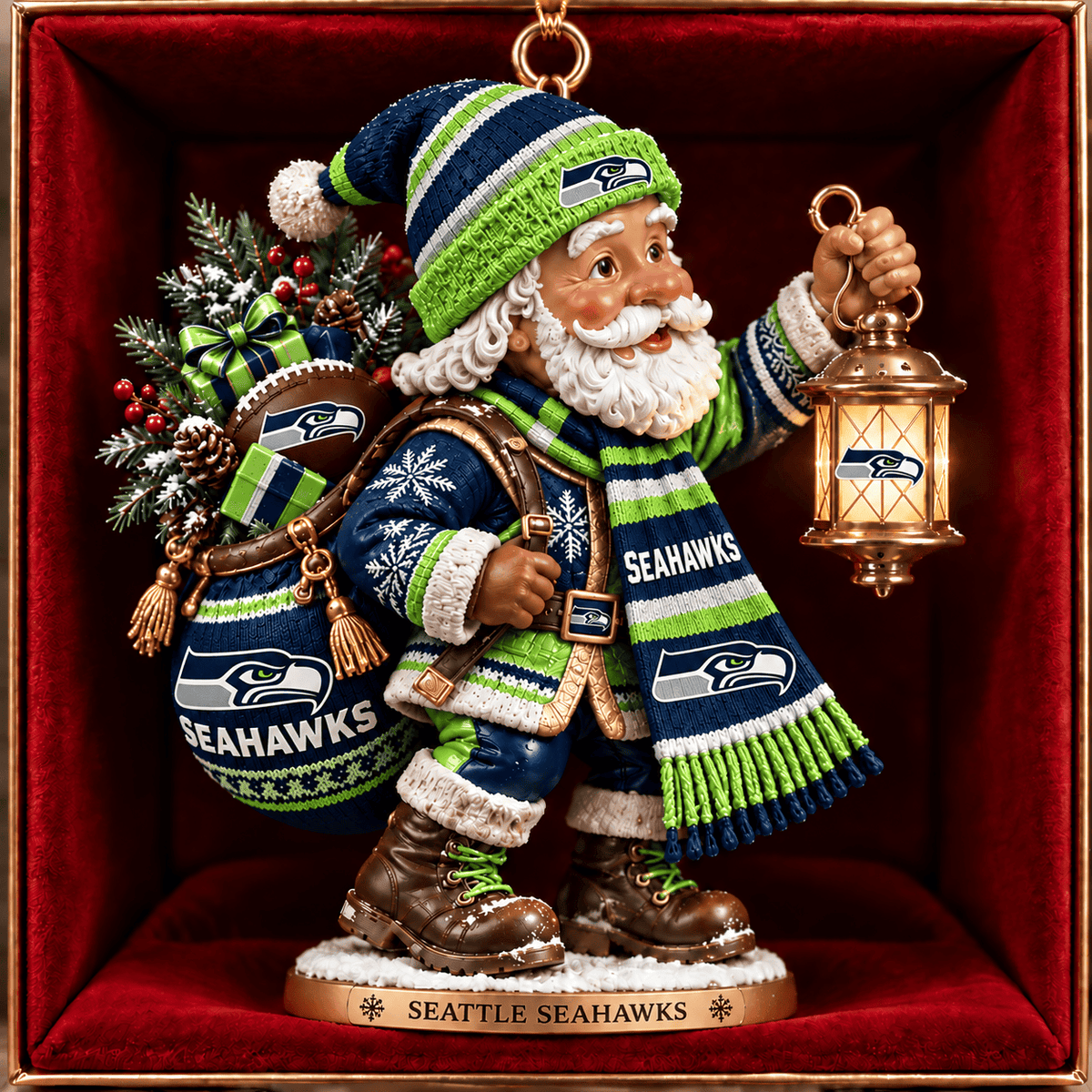 SS x NFL Santa Claus Ornament Chrismas For Fan