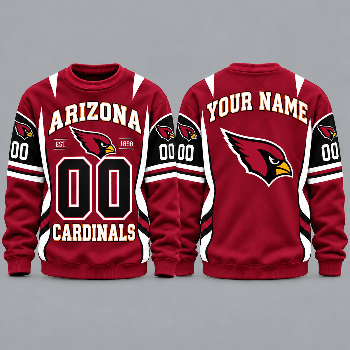 Arizona Cardinals NFL Personalized Team Sweatshirt
