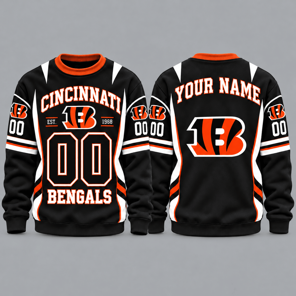 Cincinnati Bengals NFL Personalized Team Sweatshirt