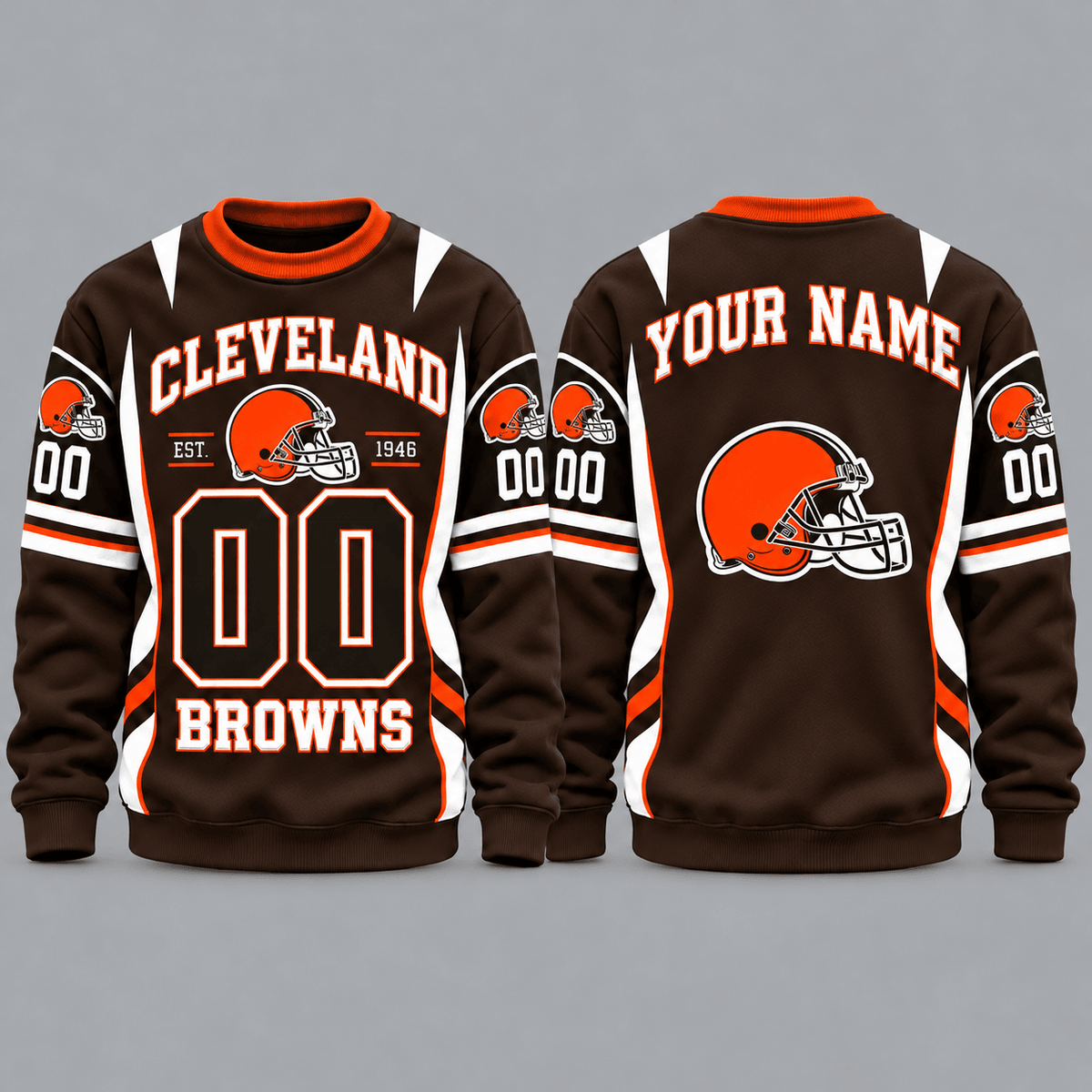 Cleveland Browns NFL Personalized Team Sweatshirt