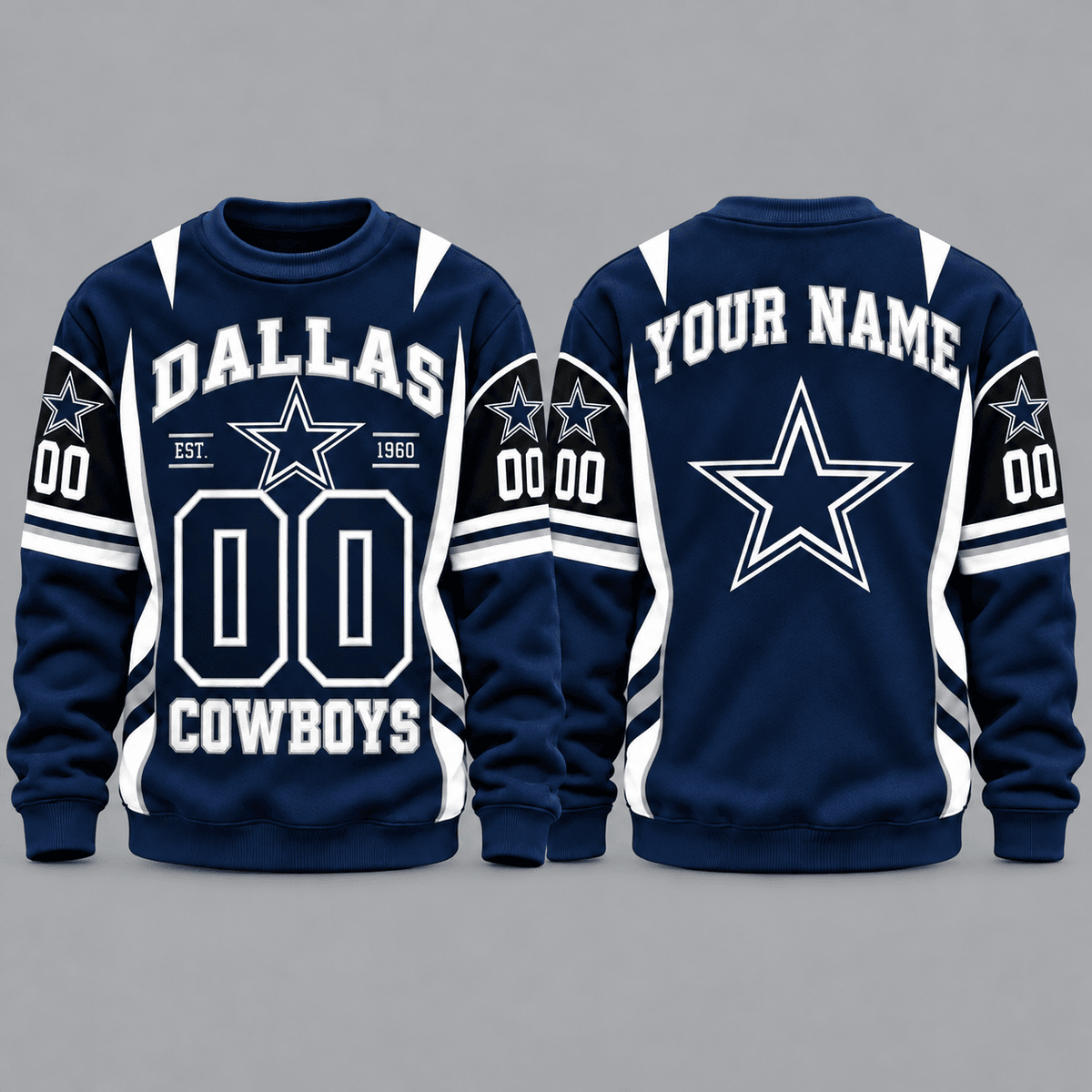 Dallas Cowboys NFL Personalized Team Sweatshirt