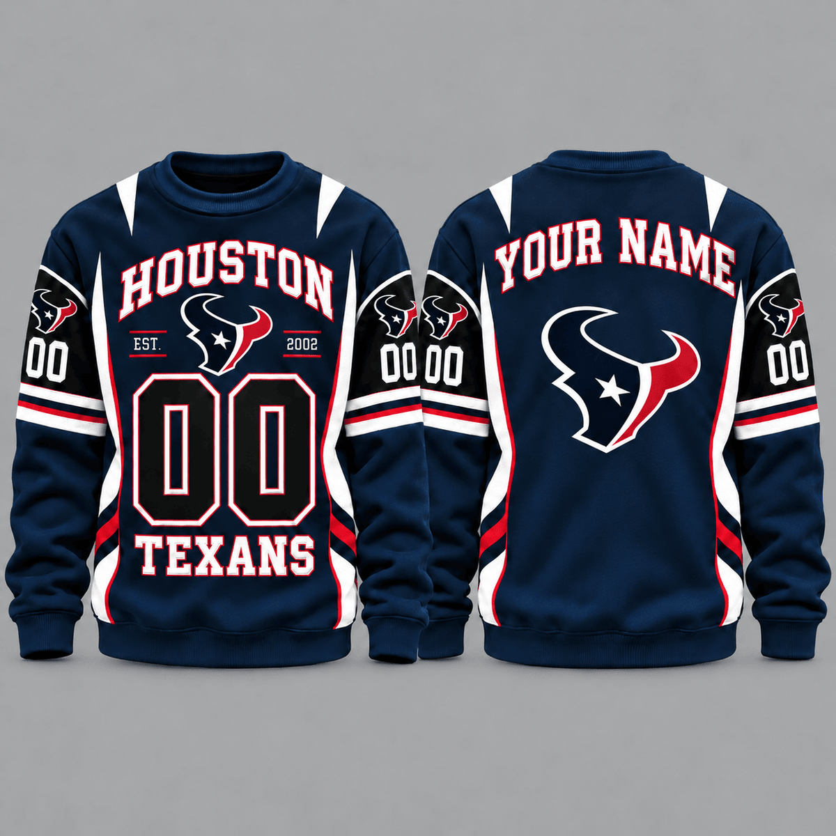 Houston Texans NFL Personalized Team Sweatshirt