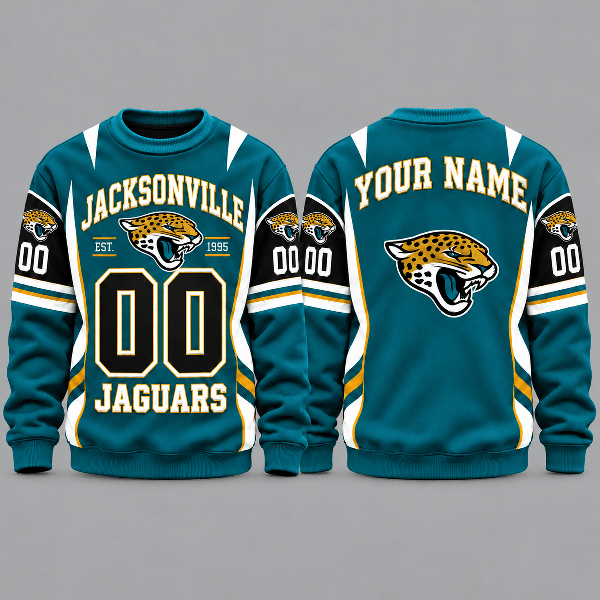 Jacksonville Jaguars NFL Personalized Team Sweatshirt