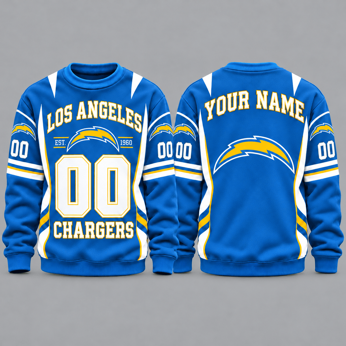 Los Angeles Chargers NFL Personalized Team Sweatshirt