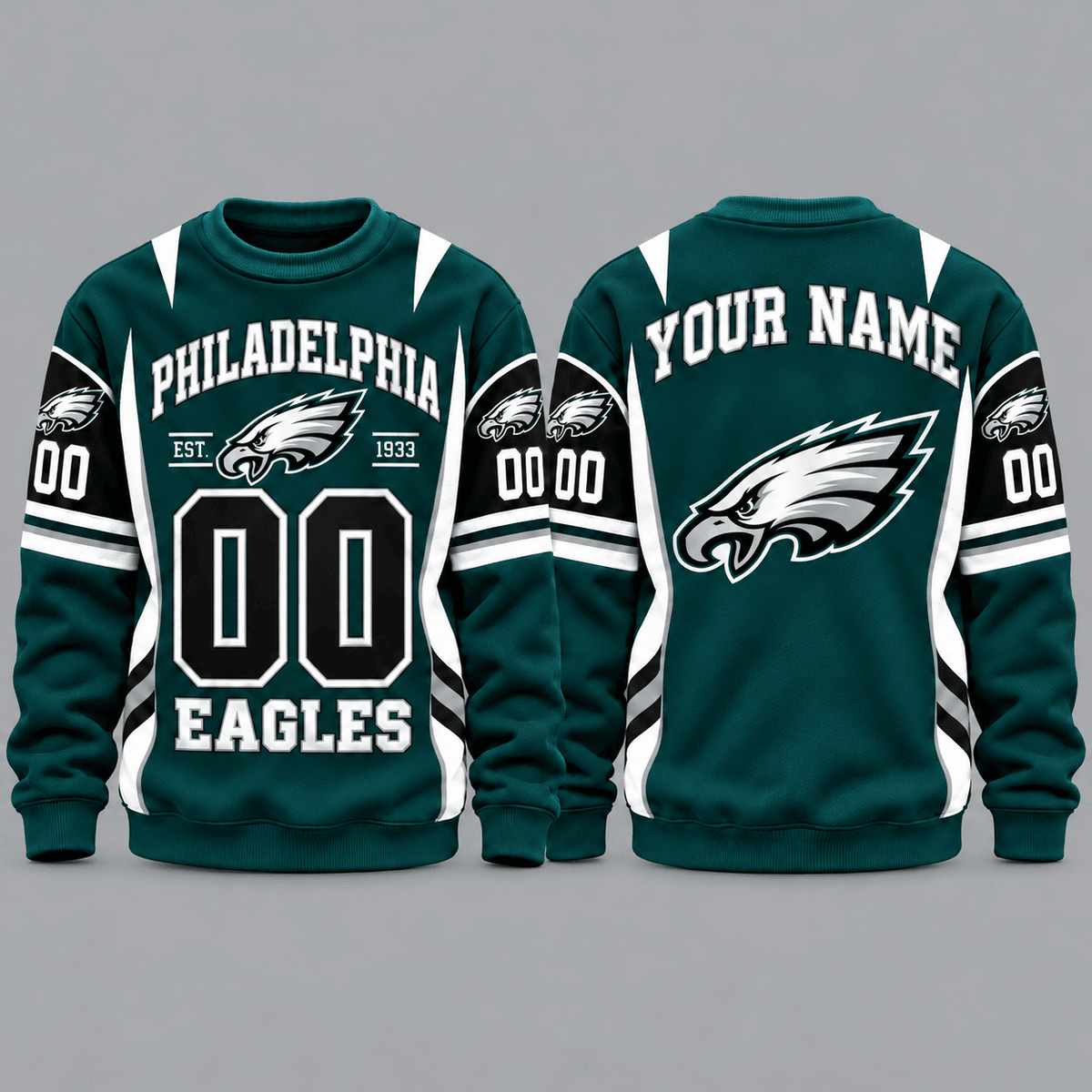Philadelphia Eagles NFL Personalized Team Sweatshirt