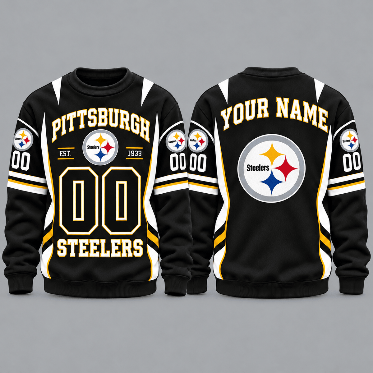 Pittsburgh Steelers NFL Personalized Team Sweatshirt