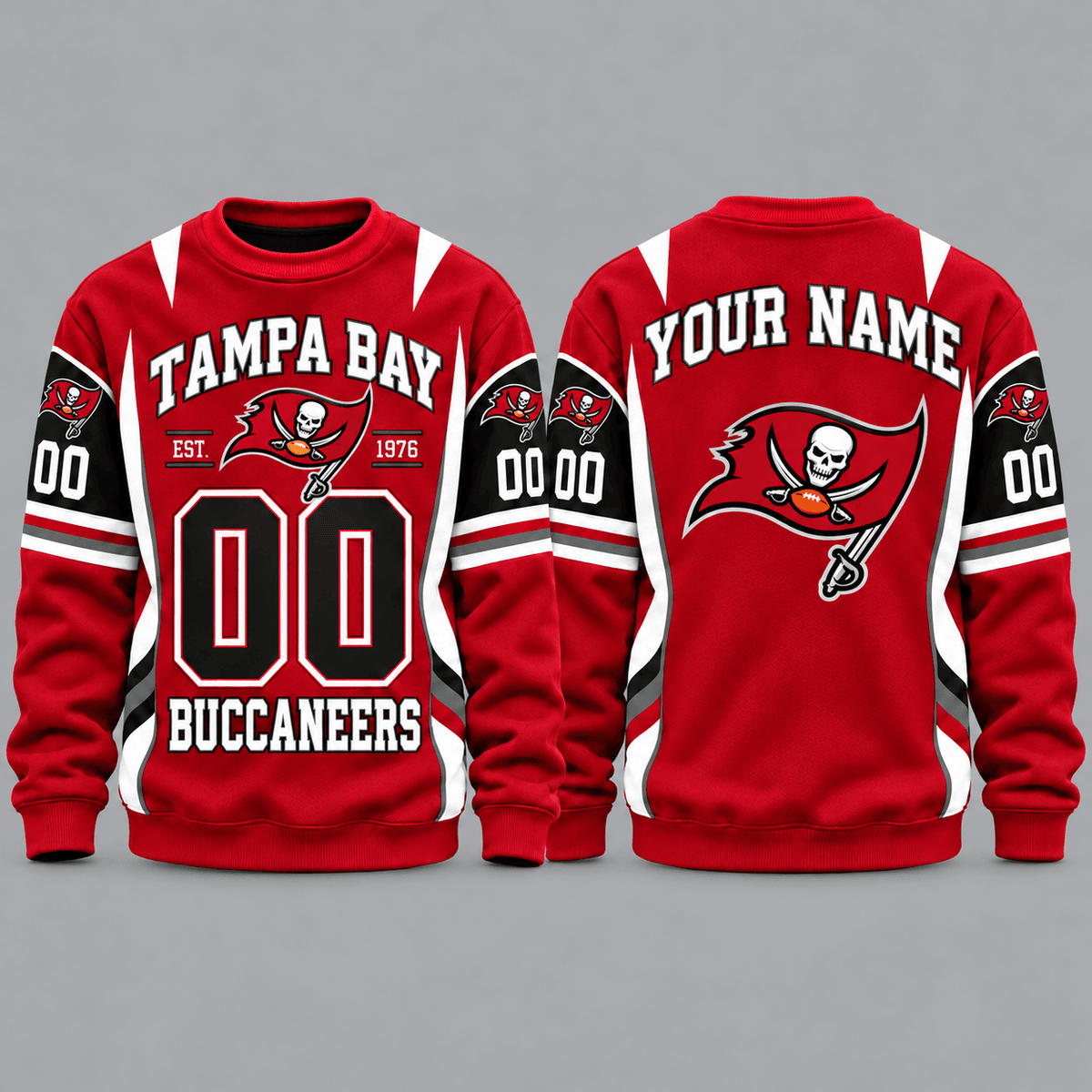 Tampa Bay Buccaneers NFL Personalized Team Sweatshirt