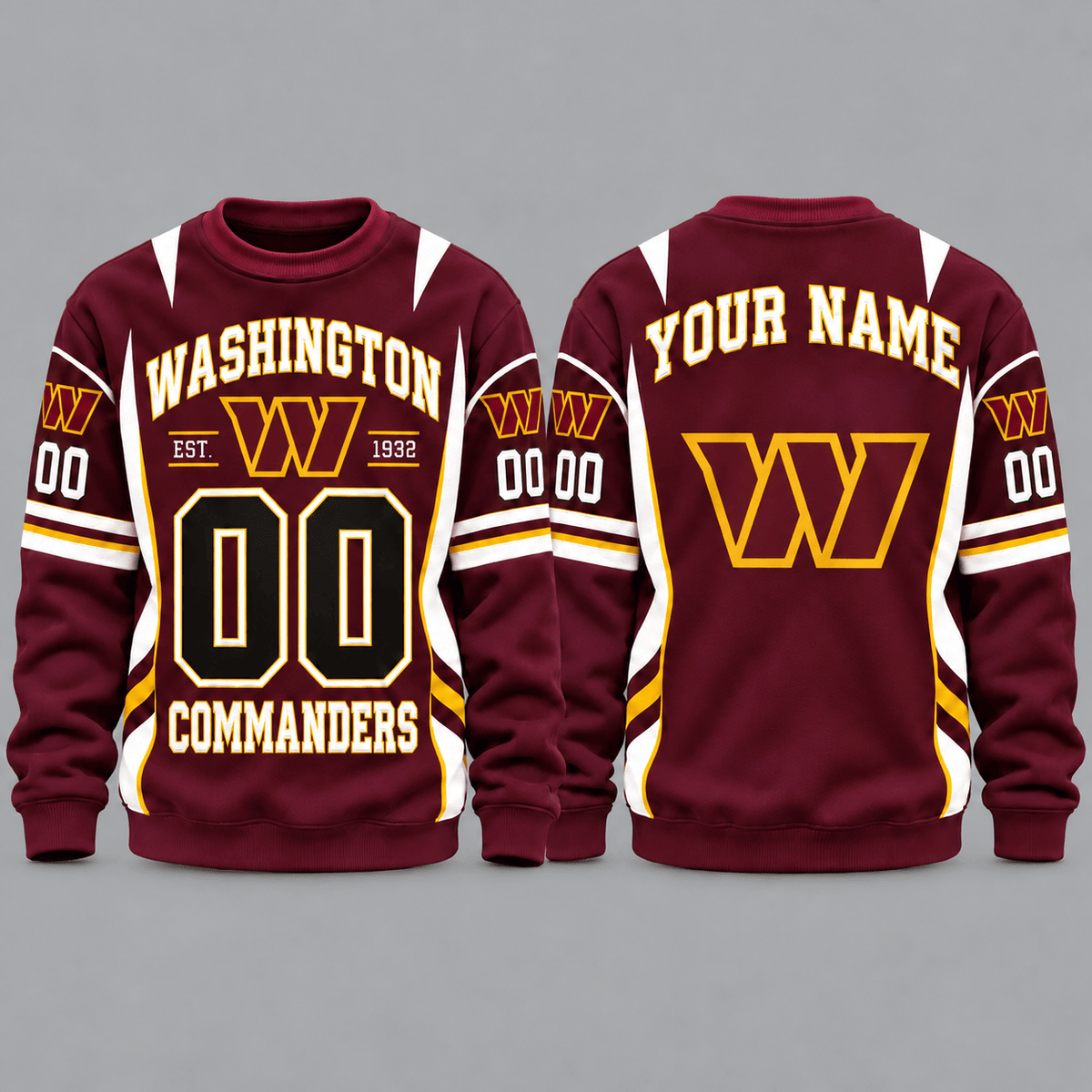 Washington Commanders NFL Personalized Team Sweatshirt
