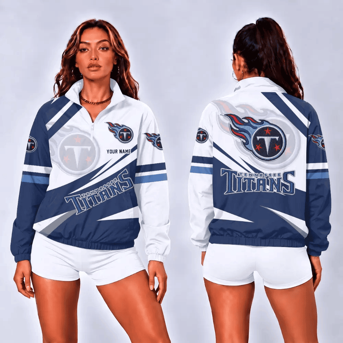 TEN x NFL Retro Colorblock Quarter Zip Jacket