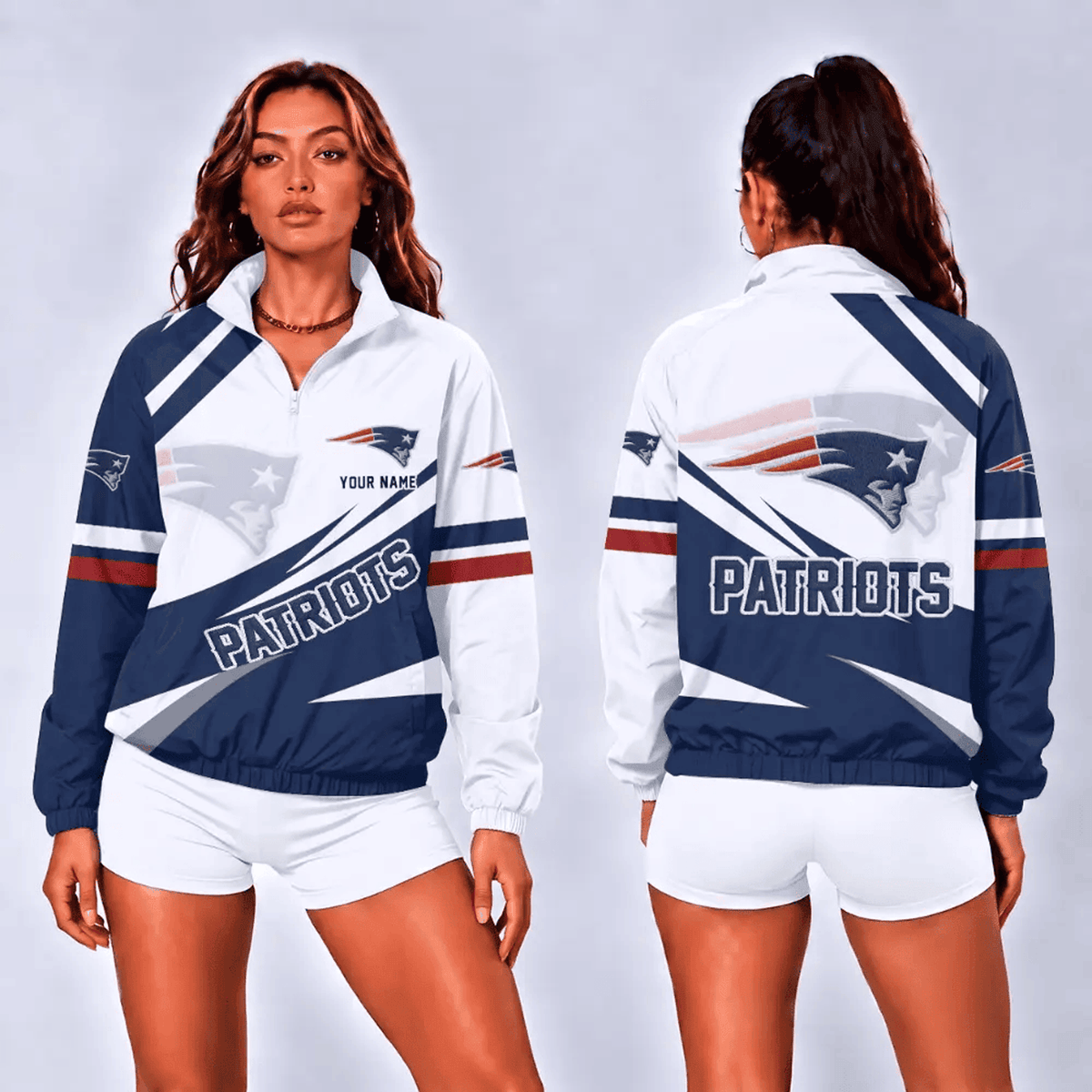 NEP x NFL Retro Colorblock Quarter Zip Jacket