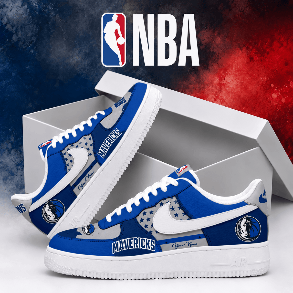 Dallas Mavericks NBA Personalized Air Low Top Shoes