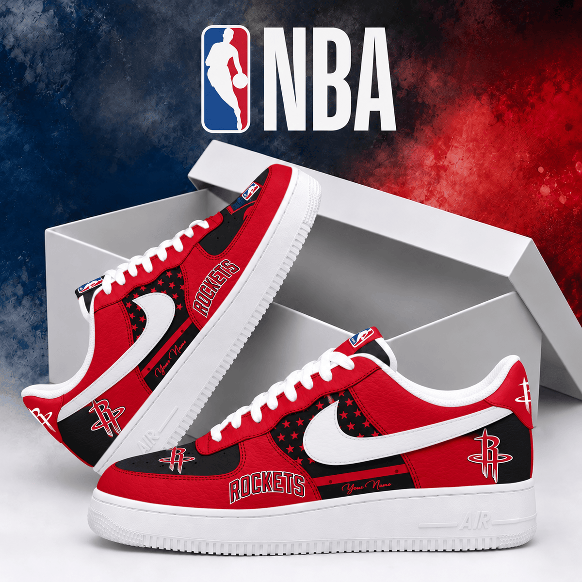 Houston Rockets NBA Personalized Air Low Top Shoes