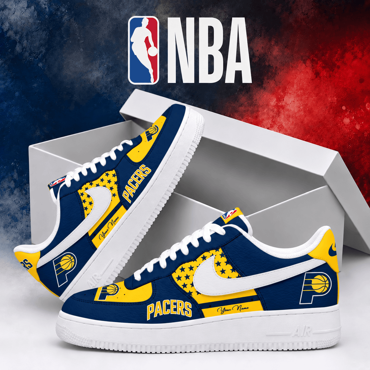 Indiana Pacers NBA Personalized Air Low Top Shoes