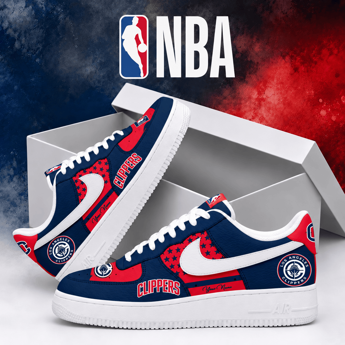 Los Angeles Clippers NBA Personalized Air Low Top Shoes