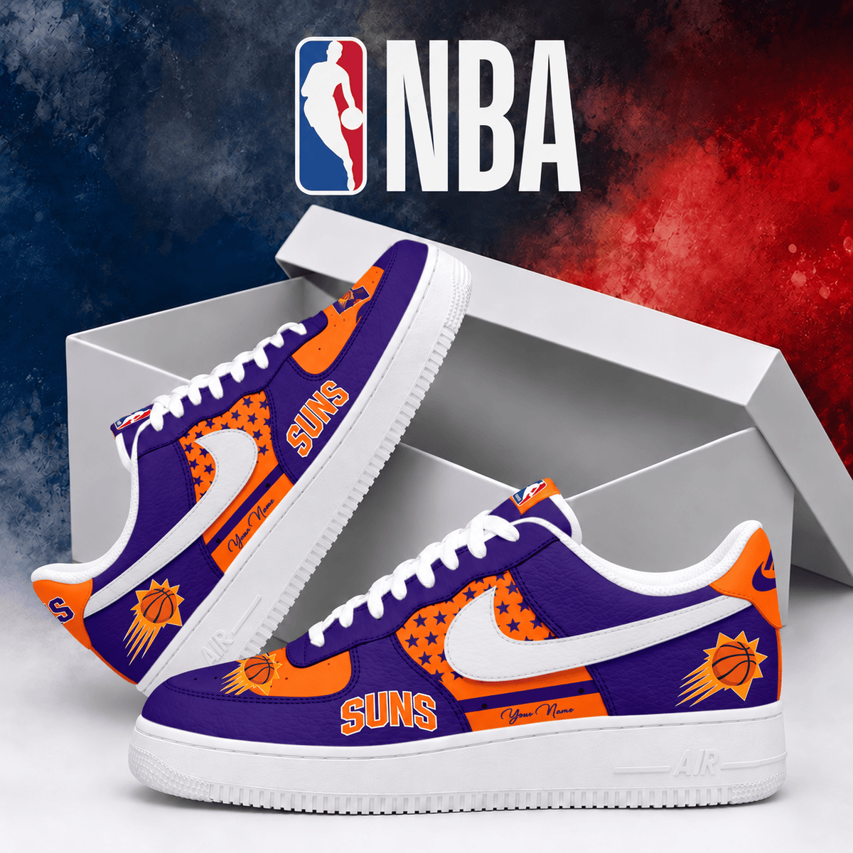 Phoenix Suns NBA Personalized Air Low Top Shoes
