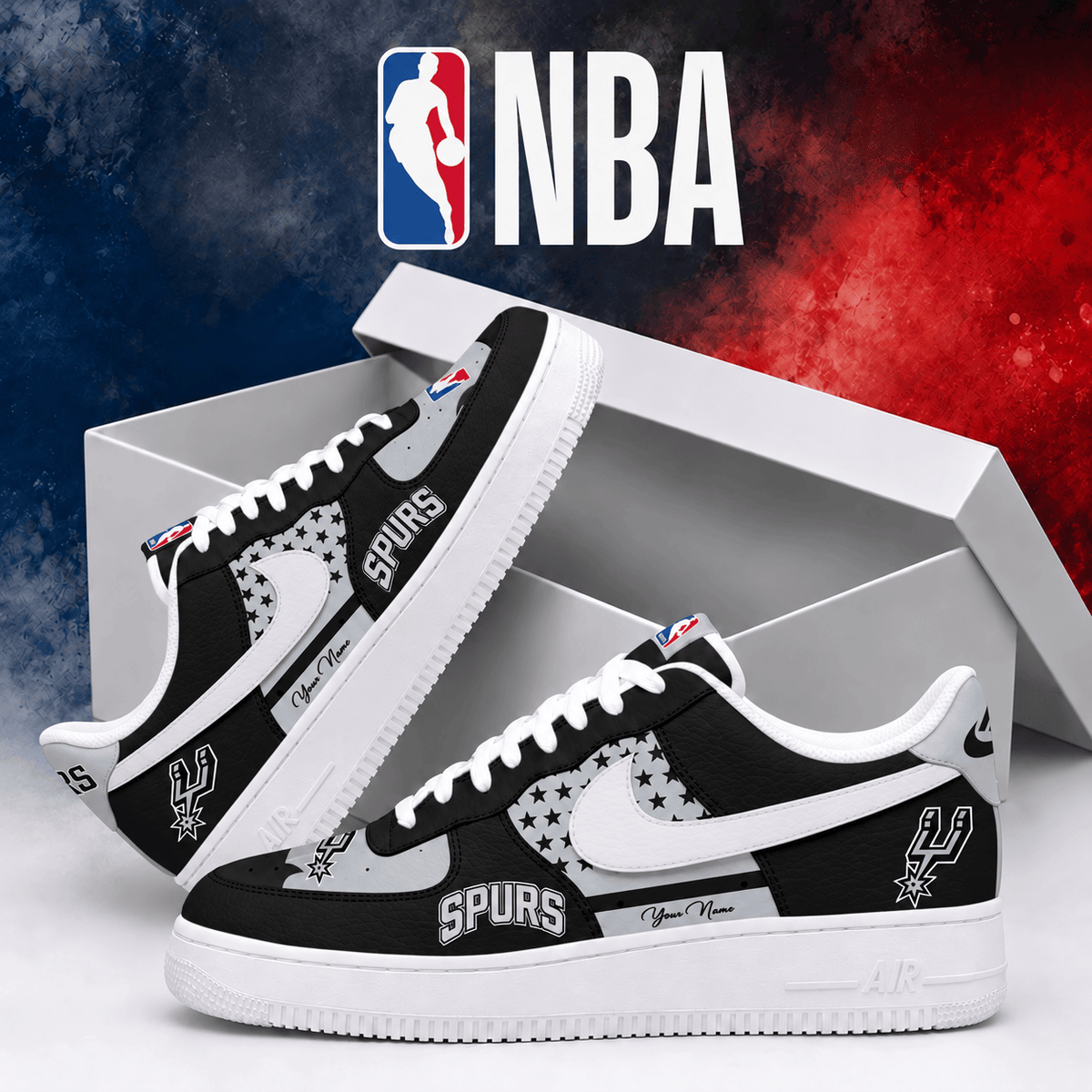 San Antonio Spurs ⭐ NBA Personalized Air Low Top Shoes