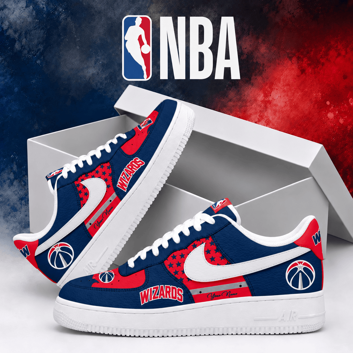 Washington Wizards NBA Personalized Air Low Top Shoes