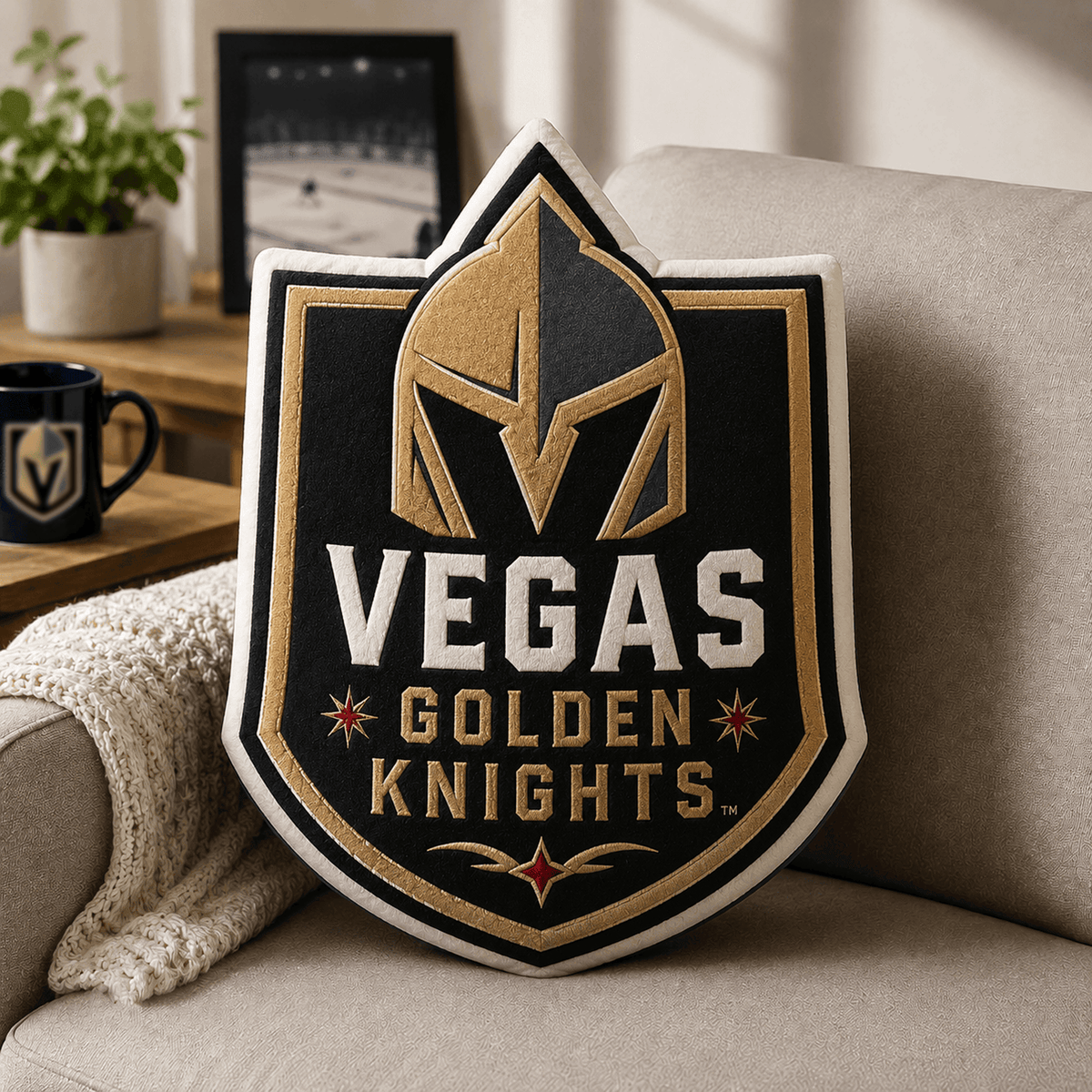 VGK x NHL Premium Custom Shape Pillow