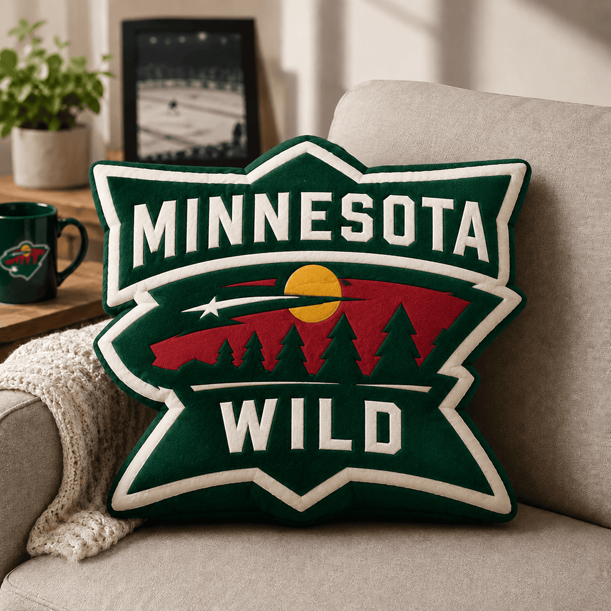 MIN x NHL Premium Custom Shape Pillow