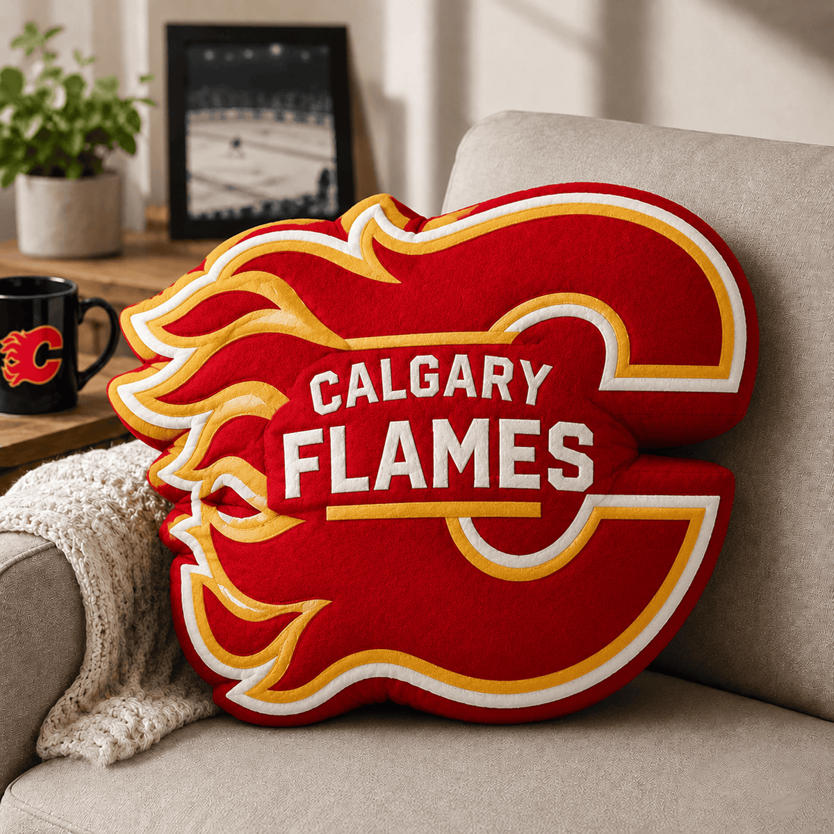 CAL x NHL Premium Custom Shape Pillow